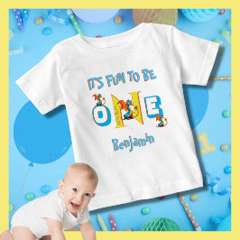 Camiseta Baby Boy Name One Love Dinosaur Cute
