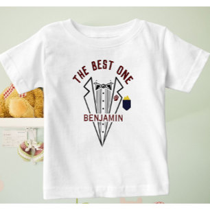 Camiseta Baby Boy Name One Love Tuxedo