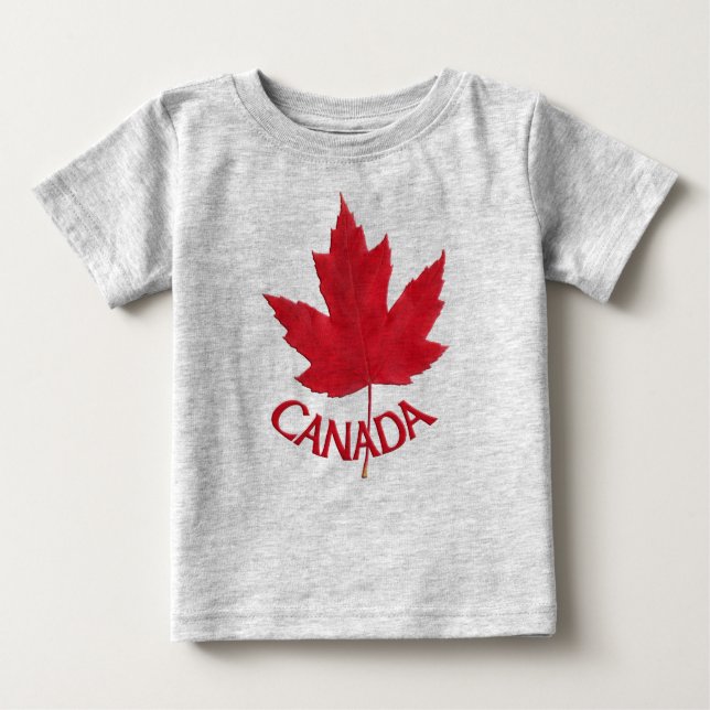 Camiseta Baby Canada Souvenir Creeper Organic Canada Shirt (Frente)