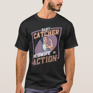 Camiseta Baby Catcher - Parteira em Ação