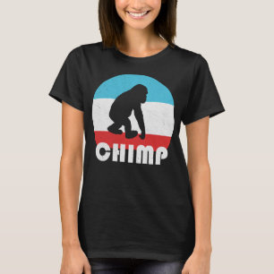 Camiseta Baby Chimpanzee Chimp Vintage Retro Silhout Gif