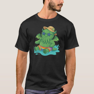 Camiseta Baby Cthulhu frolicking in water