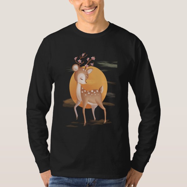 Camiseta Baby Deer Adorable Fawns For Youth and Adult (Frente)