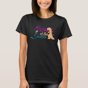 Camiseta Baby Dino Gender revela guardião do gênero,