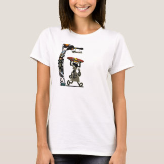 Camiseta Baby dool com o pé