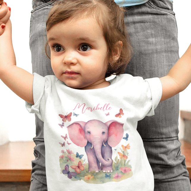 Camiseta Baby Elephant Girl (Criador carregado)