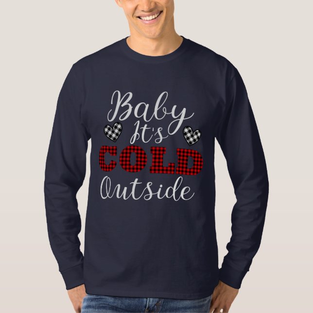 Camiseta Baby está frio fora do inverno (Frente)