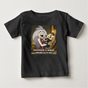 Camiseta Baby Fine Gráfica de Citação de Desenho A