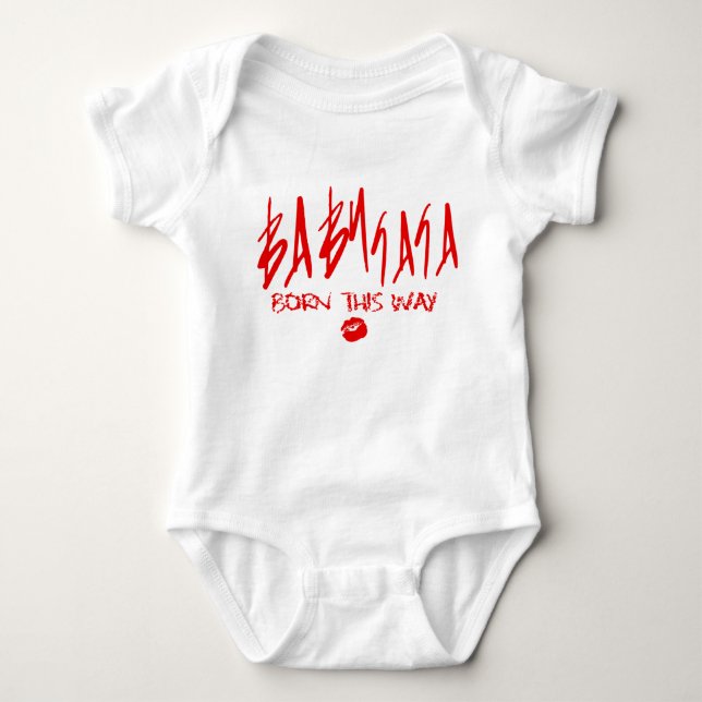 Camiseta Baby Ga Ga - Nascer por aqui (Frente)