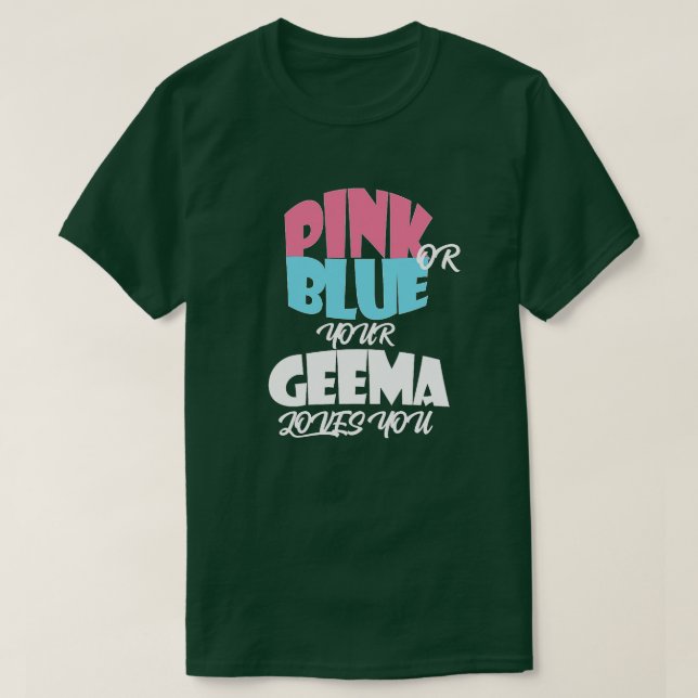 Camiseta Baby Gender Reveal for GEEMA  essentiel  (Frente do Design)