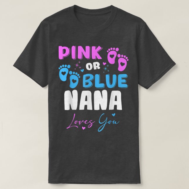 Camiseta Baby Gender Reveal NANA (Frente do Design)