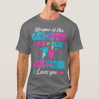 Camiseta Baby Gender Reveal Shower Pink Or Blue Grandfather