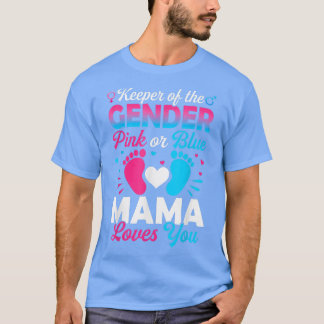 Camiseta Baby Gender Reveal Shower Pink Or Blue Mama Loves 
