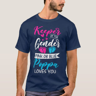 Camiseta Baby Gender Reveal Shower Pink Or Blue Poppa Loves