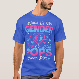 Camiseta Baby Gender Reveal Shower Pink Or Blue Pops Loves 