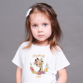 Camiseta Baby Giraffe Birthday
