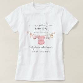 Camiseta Baby Girl Clothes Chá de fraldas Mamãe a ser camis