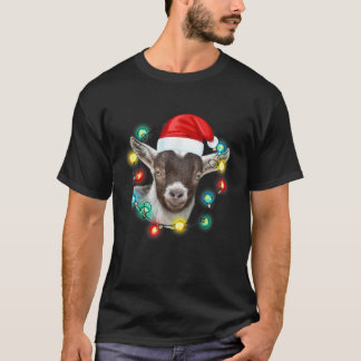 Camiseta Baby Goat Pajama Papai noel Fazenda Animal Farmer