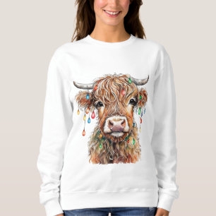 Camiseta Baby Highland Cow Christmas