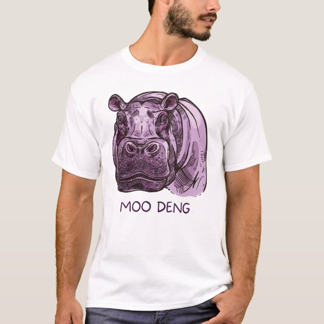 Camiseta Baby Hippo Moo Deng (Frente)