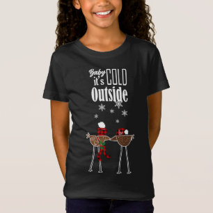 Camiseta Baby It's Fold Outside Xadrez Red Gingham Check Ch