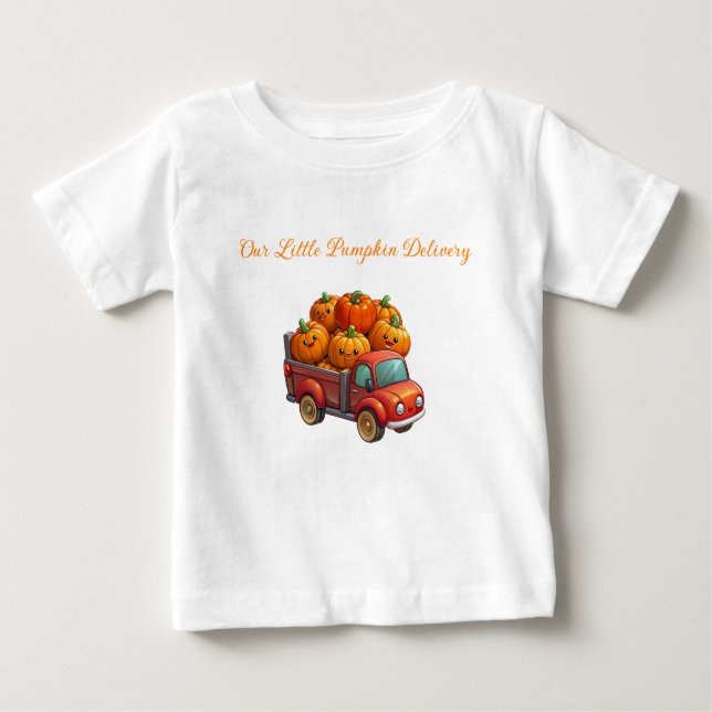 Camiseta Baby Jersey - Autumn Chá de fraldas Jersey (Frente)