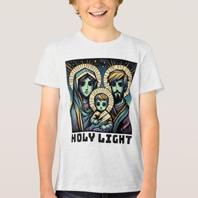 Camiseta Baby Jesus :  The Holy Family: Holy Light (Frente)