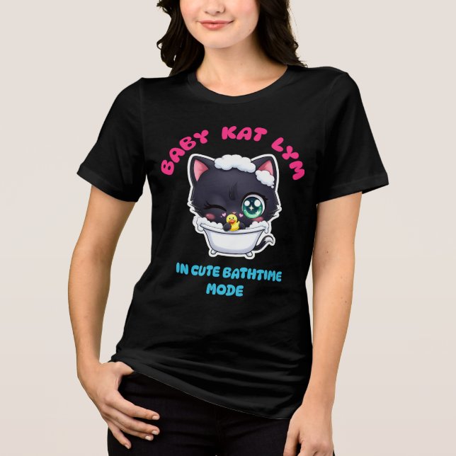Camiseta Baby Kat Lym In Cute Bathtime Mode (Frente)