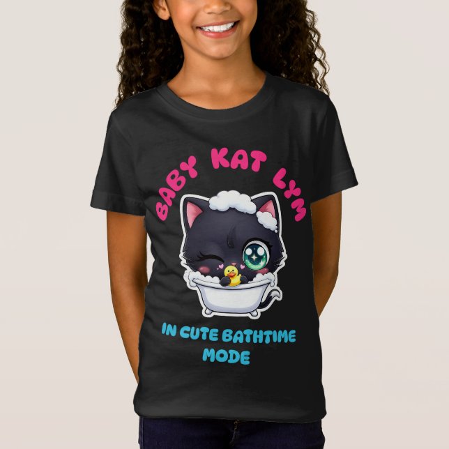 Camiseta Baby Kat Lym In Cute Bathtime Mode (Frente)