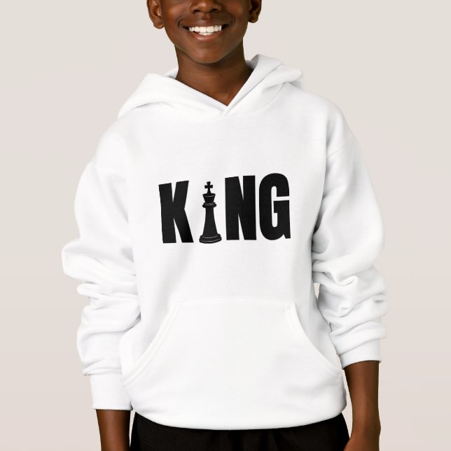 Camiseta Baby King Chess Hoodie (Frente)