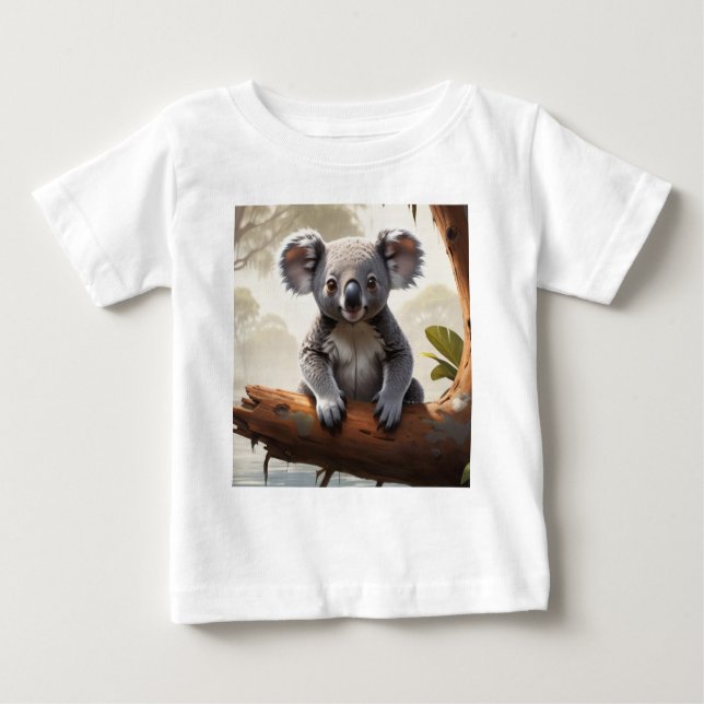 Camiseta Baby Koala por um Pond (Frente)