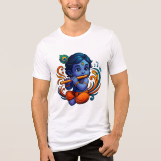 Camiseta Baby Krishna com Flauta - Víbias da Paz | 3D vibra