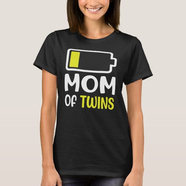 Camiseta Baby Loading Mom Of Twins Pregnancy Mothers Day  (Frente)