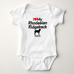 Camiseta Baby Loves Ridgeback Dog