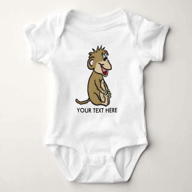 Camiseta Baby Monkey Creeper (Frente)