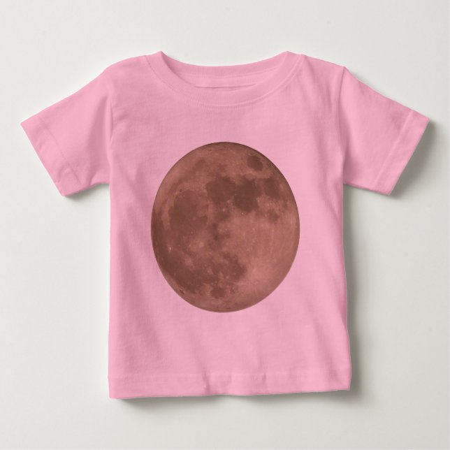 Camiseta Baby Moon Shirt Full Moon Organic Baby Creeper (Frente)