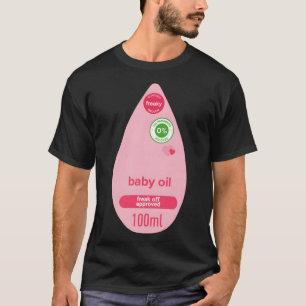 Camiseta Baby Oil Halloween Figurume Engraçado Mulheres Eng