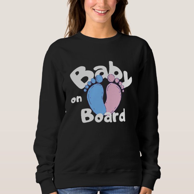 Camiseta Baby On Board Saying Baby Belly Birth Pregnancy (Frente)