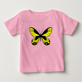 Camiseta Baby Pretty Pink com Gráfico de Borboleta