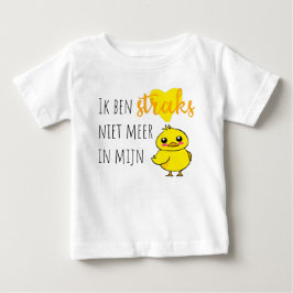 Camiseta Baby reveal Niet meer in mijn eendje schattig