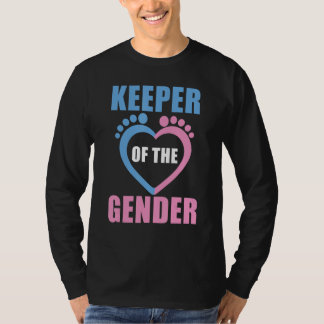 Camiseta baby reveal party gender reveal keeper of the gend