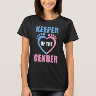 Camiseta baby reveal party gender reveal keeper of the gend