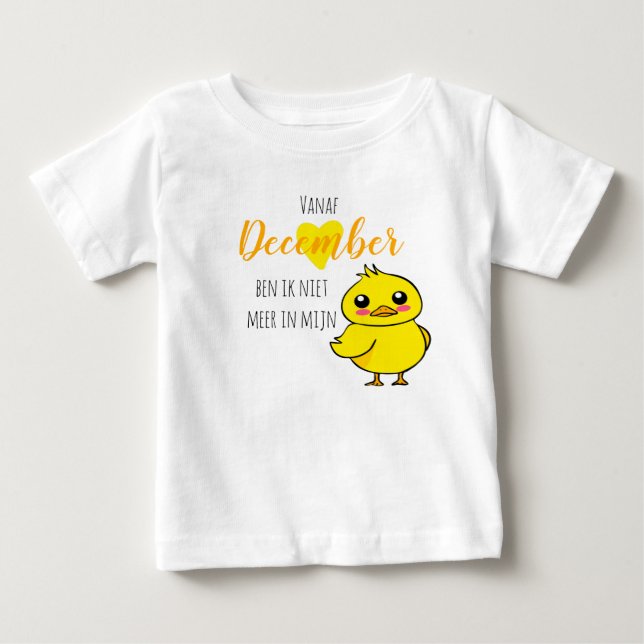 Camiseta Baby Revela Niet meer em mijn eendje schattig (Frente)