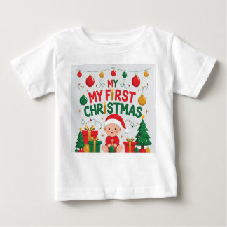 Camiseta Baby’s First Christmas Shirt | Adorable Xmas Gift