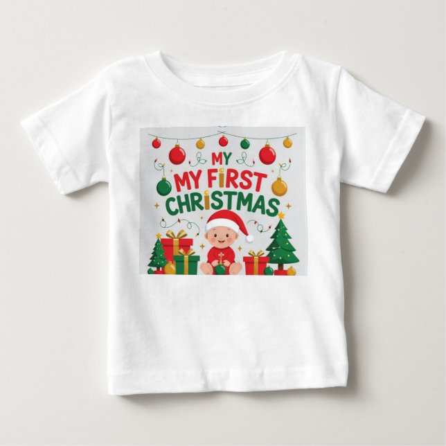 Camiseta Baby’s First Christmas Shirt | Adorable Xmas Gift (Frente)