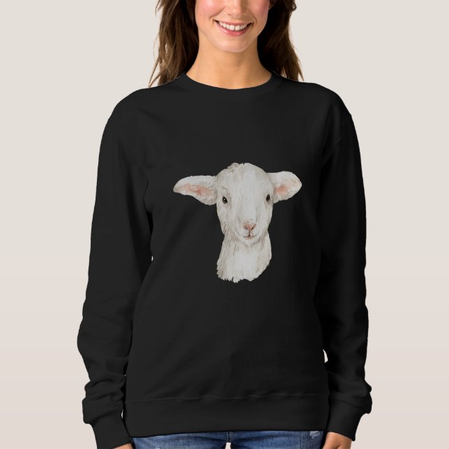 Camiseta Baby Sheep Agriculture Motif Watercolour Lamb (Frente)