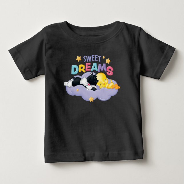 Camiseta Baby SYLVESTER™ e TWEETY™ | Sonhos Doce (Frente)
