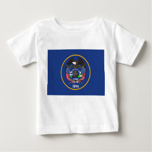 Camiseta Baby T Shirt com bandeira de Utah