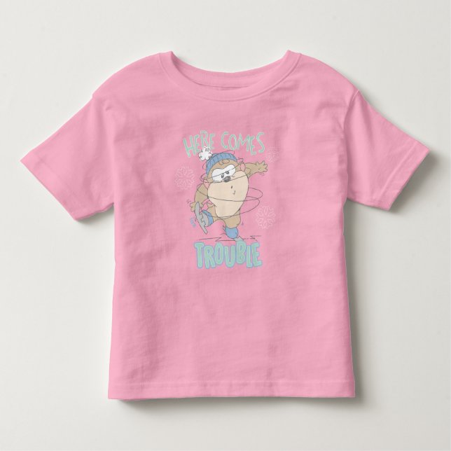Camiseta Baby TAZ™ Winter Ice Skating (Frente)