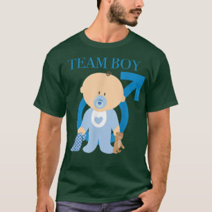 Camiseta Baby Team Boy Gender Reveal Design